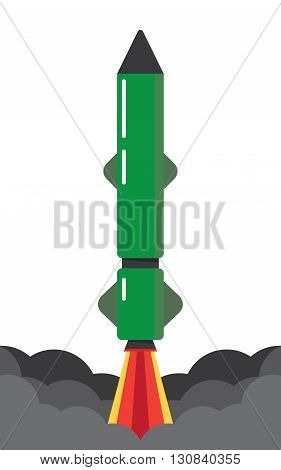 Missile icons military rocket weapons silhouette. Danger war equipment projectile bomb attack. Vector