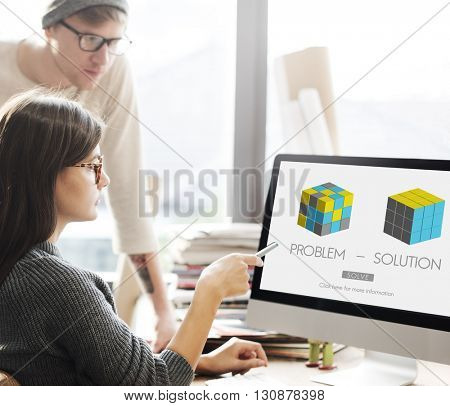 Problem Solution Strategy Trouble Difficulty Ideas Concept