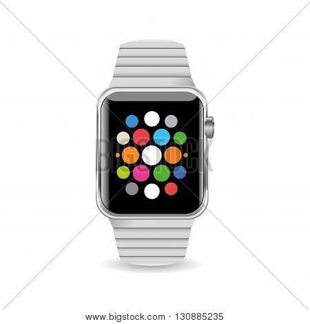 Vector Illustration Smart Watch isolated on white background