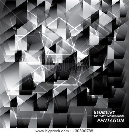 Geometry Abstract Background Pattern Pantagon Vector Illustration