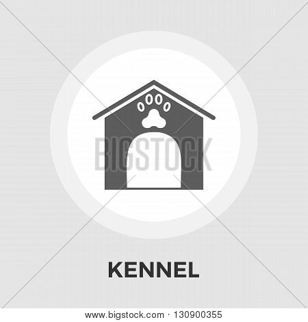 Kennel icon vector. Flat icon isolated on the white background. Editable EPS file. Vector illustration.