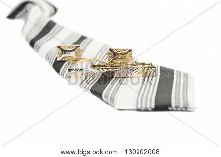 dress men's necktie isolated on white background