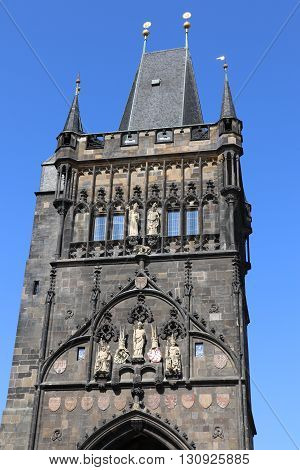 Tower of the Charles Bridge in Prague