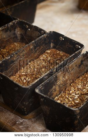 Fresh Bread In The Kitchen Of The Bakery