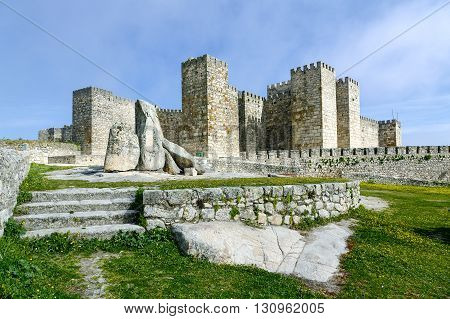 Castle of Trujillo a medieval village in the province of Caceres Spain