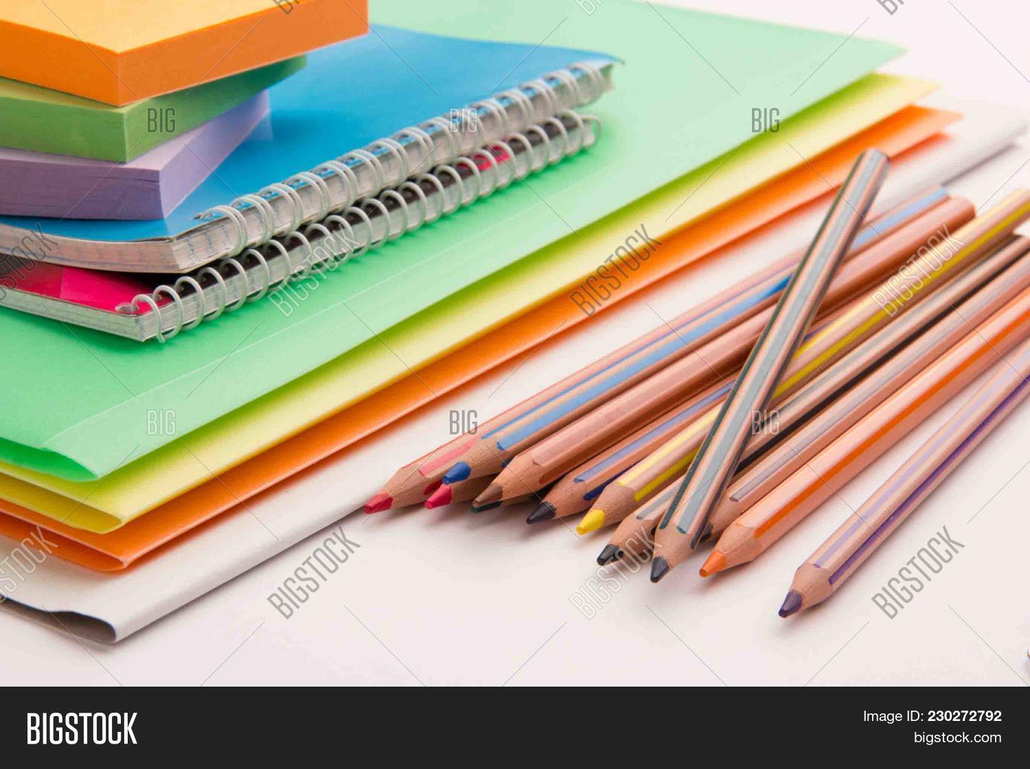 Pencils Folders Image & Photo (Free Trial) Bigstock