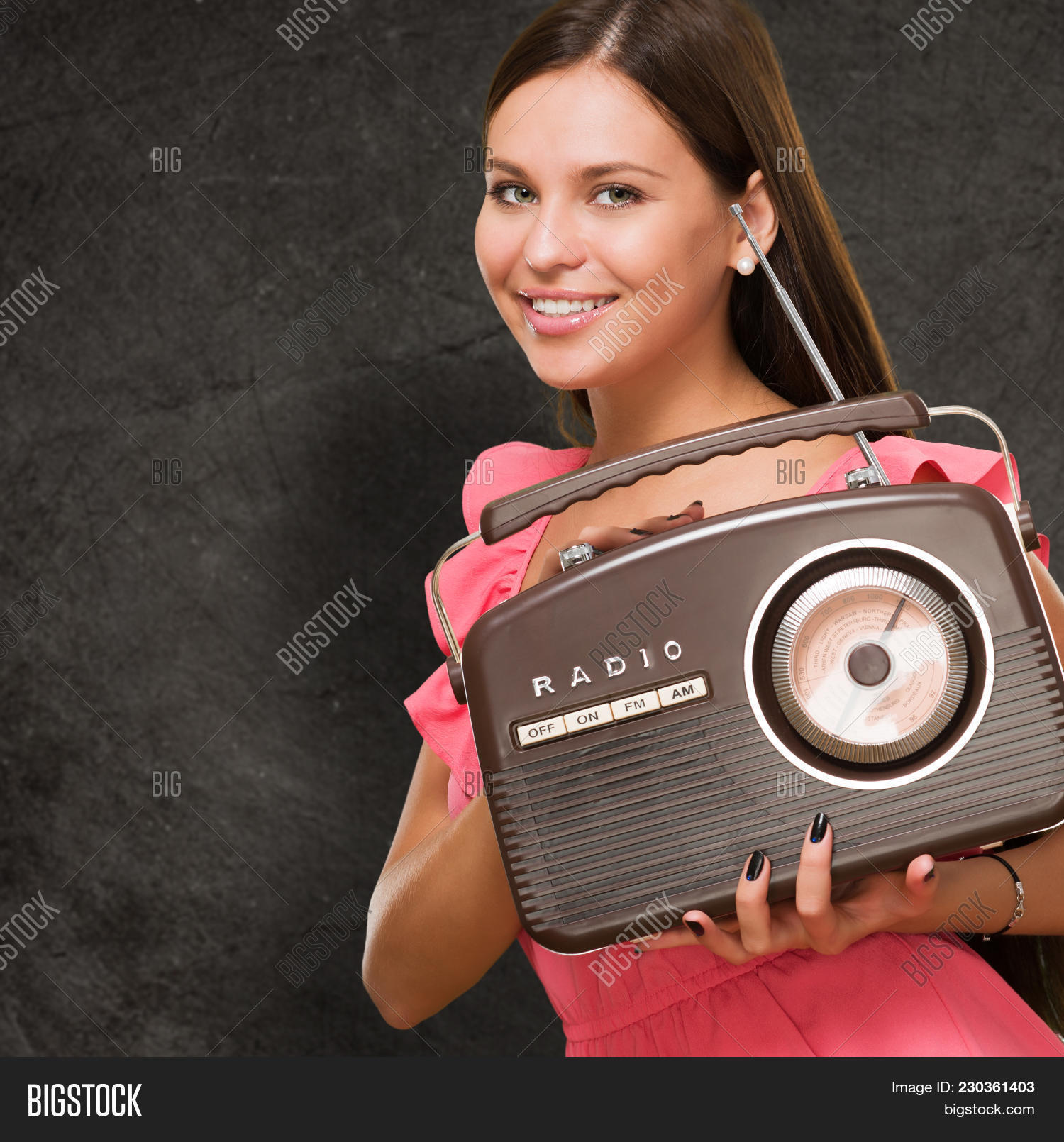western script portrait of a young woman powerpoint template