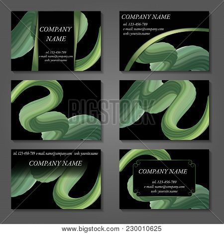 Minimal Vector Covers Set. Future 3d Geometric Line Design Set. Abstract Gradient Pattern Background