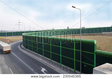 A Noise Barrier (also Called A Soundwall, Noise Wall, Sound Berm, Sound Barrier, Or Acoustical Barri