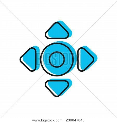 Virtual Reality Control Icon. Doodle Illustration Of Virtual Reality Remote Control Vector Icon For 