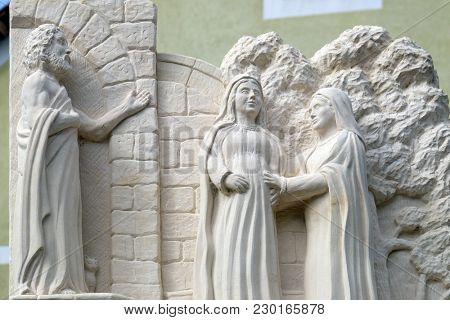KLENOVNIK, CROATIA - OCTOBER 08: Visitation of the Blessed Virgin Mary, Mary's Way in Klenovnik, Croatia on October 08, 2016.