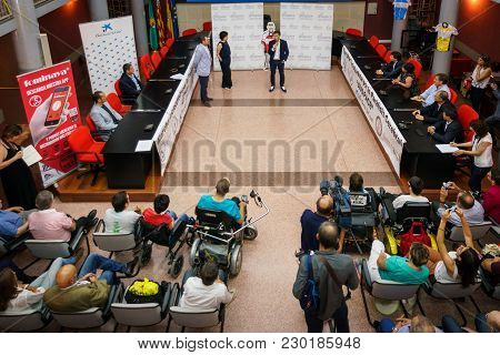 Valencia - June 10: Pedro Delgado Participates In The Presentation Of Avapace Ii Cycling March Again