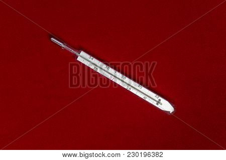 Packages Of Tablets Are Located On A Red Background With A Place For The Inscription