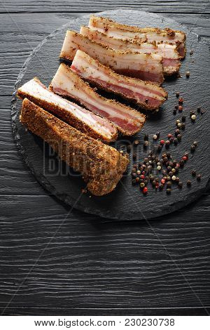 Piced Smoked Speck Cut In Slices