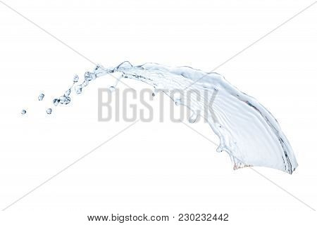 Abstract Water Splash Isolated On White Background