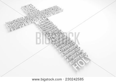 Cross With Biblical Names Of Jesus Christ