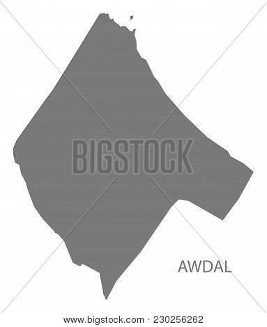 Awdal Map Of Somalia Grey Illustration Shape