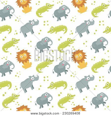 Children's Seamless Pattern. Vector