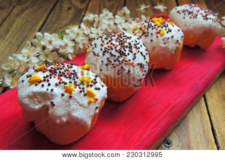 Easter Cupcakes And A Cherry Twig