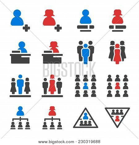 Leader And Leadership Icon Set Vector Illustration