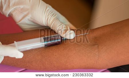 Blood Collection. The Health Care Of Patients