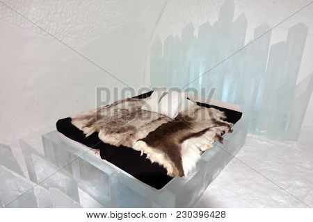 Guest Room In The Icehotel