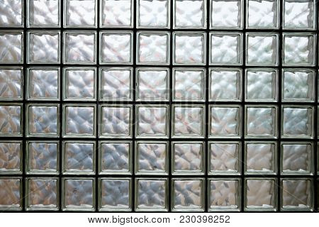 Pattern Of Glass Block Wall, Glass Block Wall Background