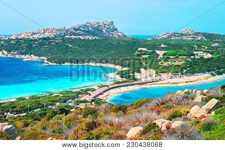 Scenery With Road And Beach In Santa Teresa Gallura, Sardinia, Italy