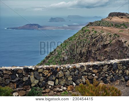 View Of The Chinijo Archipelago From A Mirador On Lanzarote