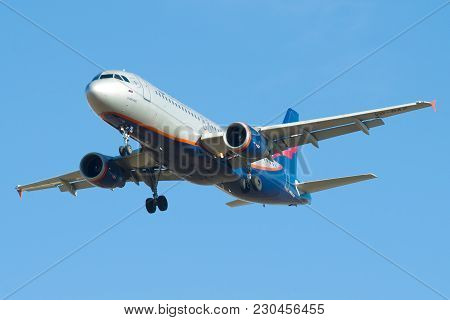 Saint Petersburg, Russia - March 20, 2016: Airbus A320-214 
