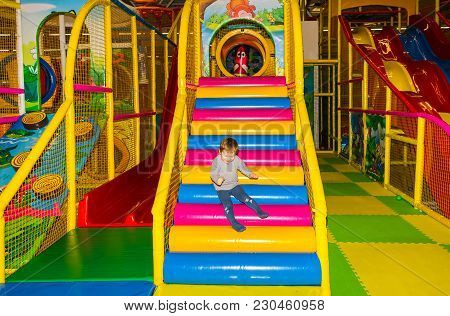 Kyiv, Ukraine - January 28, 2018: Children's Entertainment Center Guliveria In The Shopping Center G