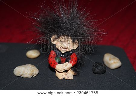 Background With A Troll Cute And Stones