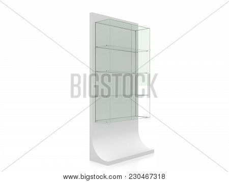 Showcase For Goods In The Store 3d Rendering