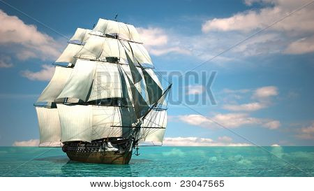 navio no mar