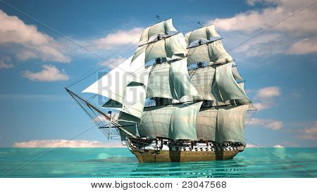 navio no mar