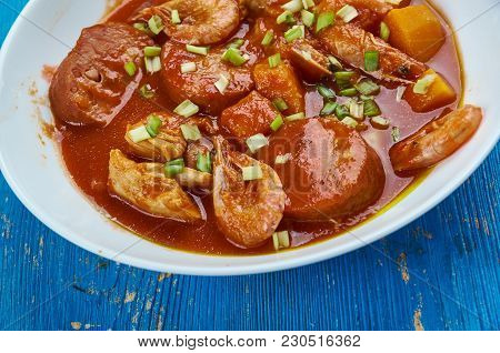 Chicken Shrimp Sausage Gumbo -  Lousiana Cooking