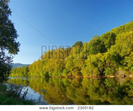Sunset On The River