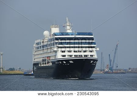 Velsen, The Netherlands - June 20th 2017: Azamara Journey - Azamara Club Cruises On North Sea Channe