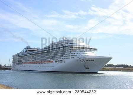 Ijmuiden, The Netherlands - September 10th, 2016: Msc Splendida A Cruise Ship Owned And Operated By 