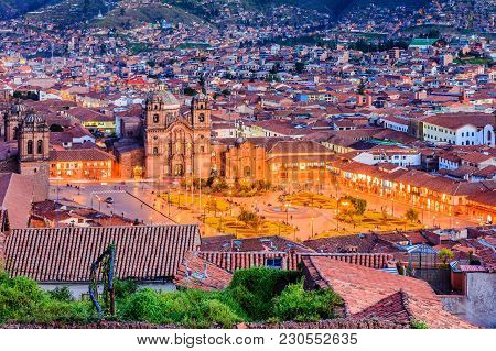Cusco, Peru The Historic Capital Of The Inca Empire. Plaza De Armas