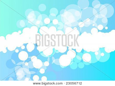 Vert vif et lumière bleu vector background