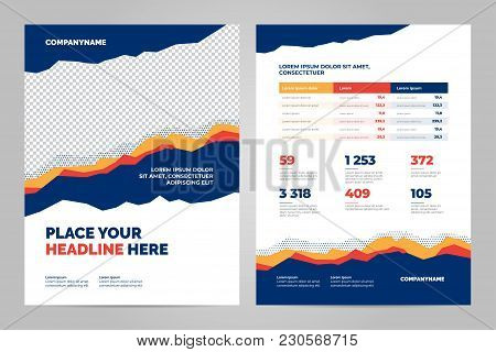 Colorful Brochure Template Design For Corporate Presentation