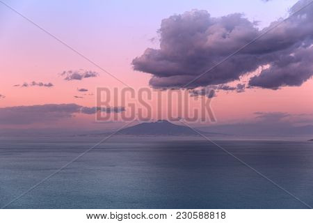 Mount Vesuvius Is A Somma-stratovolcano Located On The Gulf Of Naples In Campania, Italy