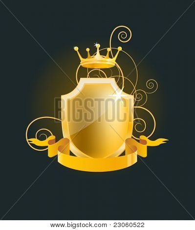 Gold-Schild