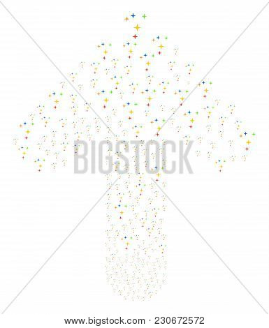 Space Stars Composition Constructed In The Set Of Forward Target Arrow. Upwards Target Arrow Composi