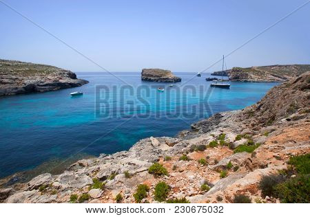 Beautiful landscape of Blue Logoon of Malta