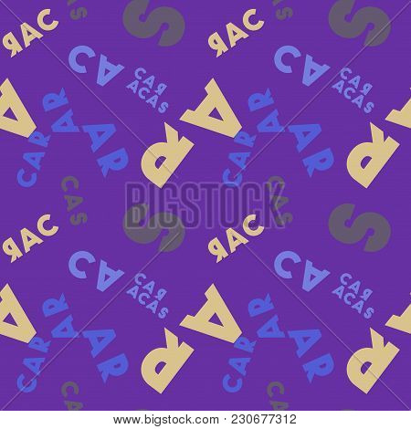 Caracas Seamless Pattern. Autentic Artistic Design For Background.