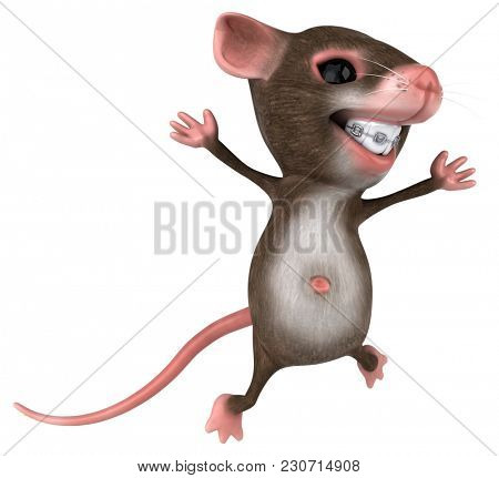 Fun mouse - 3D Illustration