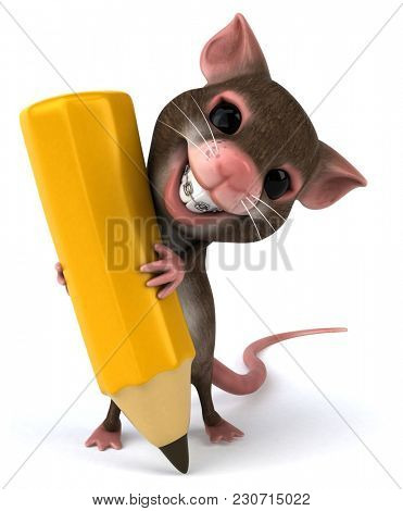 Fun mouse - 3D Illustration