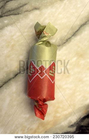 Russia Berezniki 28 Feb 2018: Plastic Bag Bar Rot Front Packaging Backgrounds Bag,